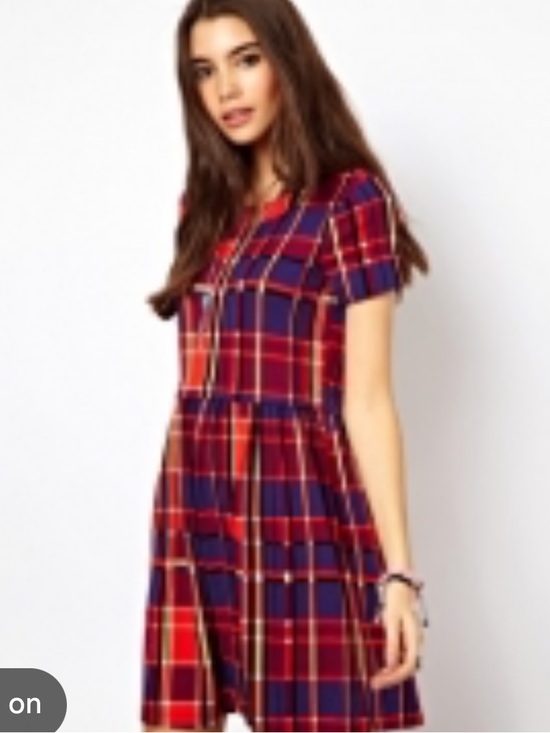 ASOS Dresses & Skirts - ASOS Dress Check Jersey dress 10